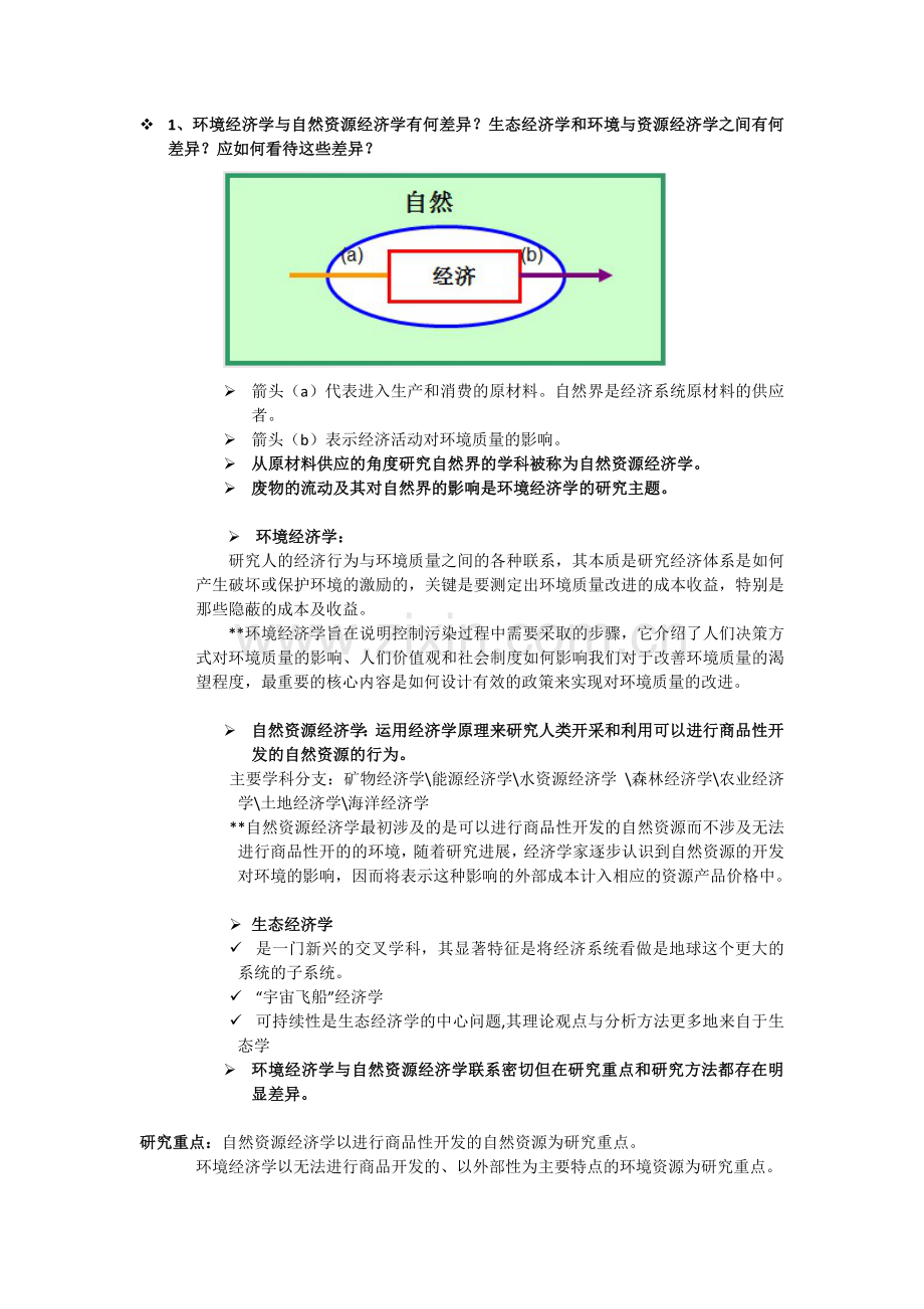 环境资源经济学思考题.doc_第1页