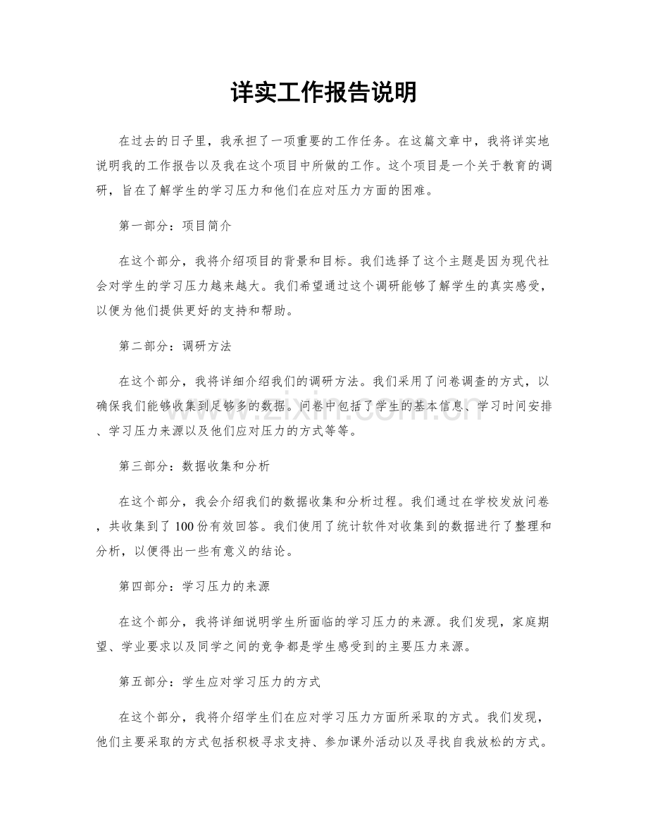 详实工作报告说明.docx_第1页