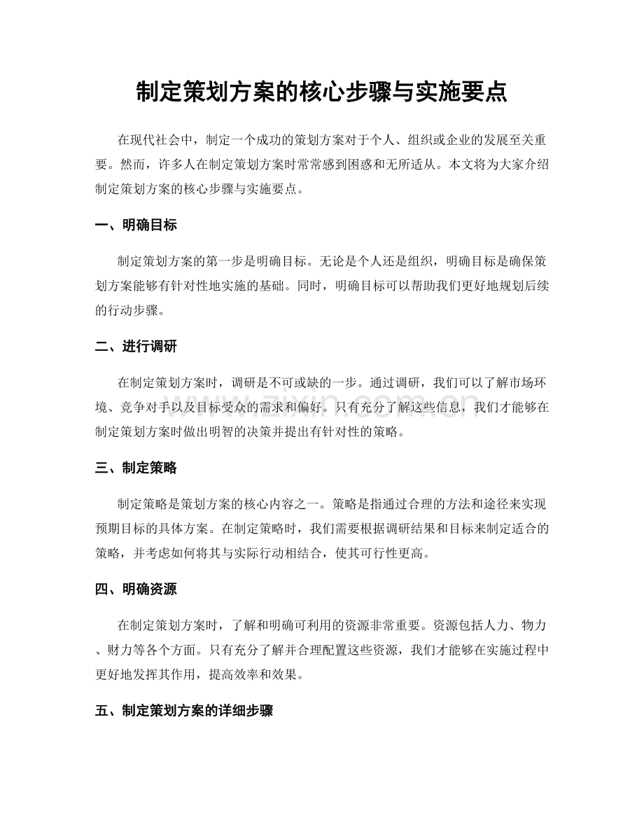 制定策划方案的核心步骤与实施要点.docx_第1页