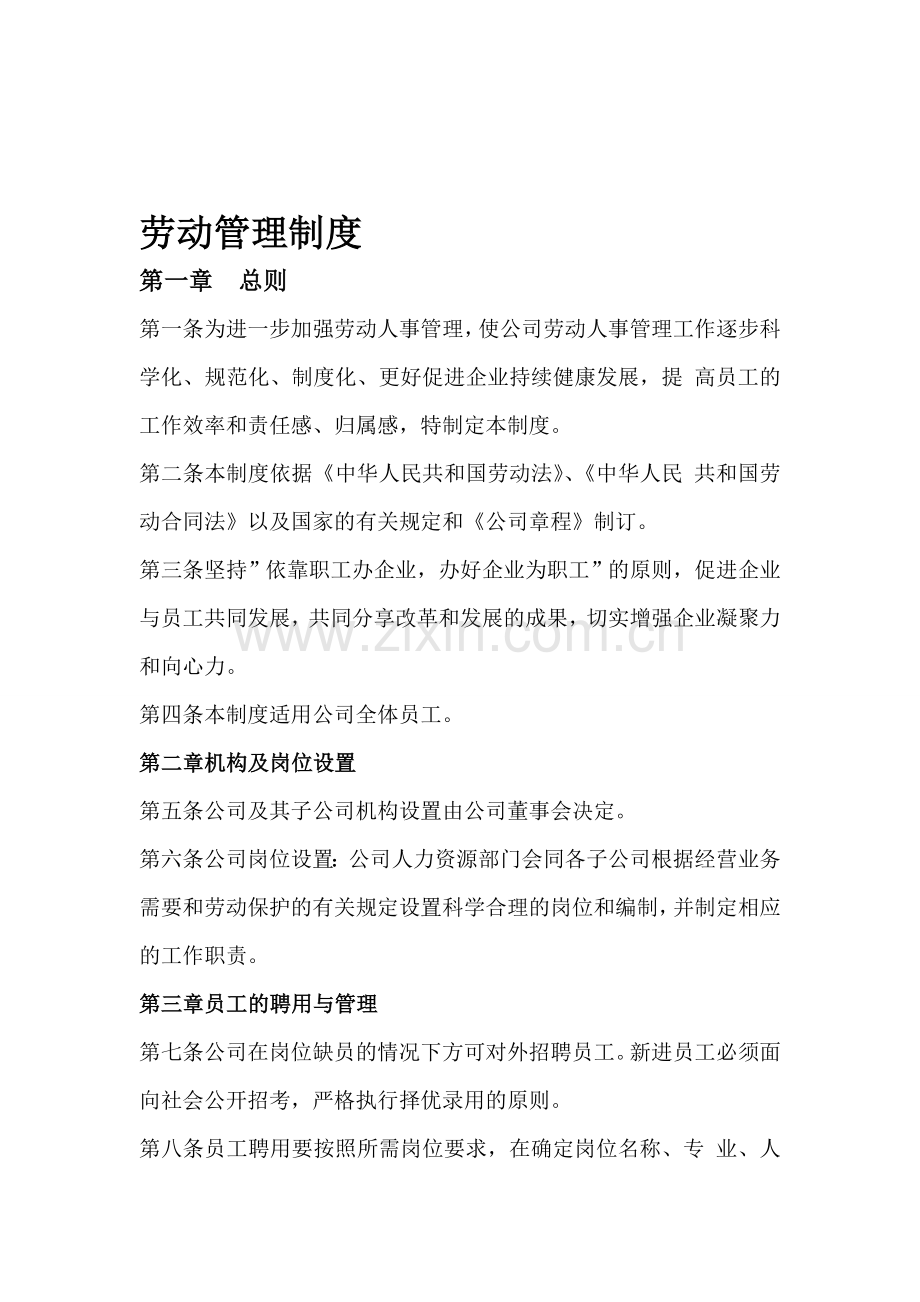 公司管理制度及带薪休假制度.doc_第1页