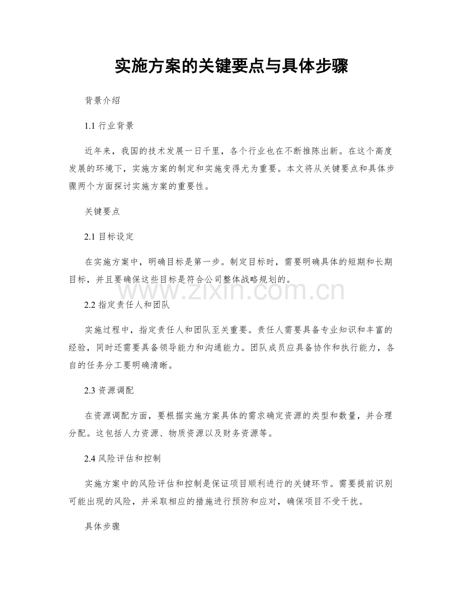 实施方案的关键要点与具体步骤.docx_第1页