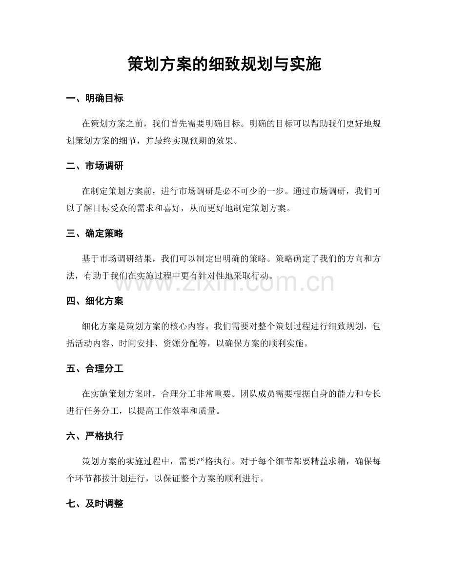 策划方案的细致规划与实施.docx_第1页