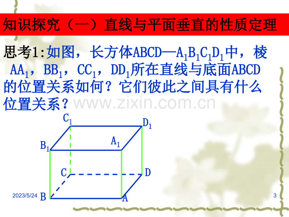 线面垂直-面面垂直的性质定理.ppt_第3页