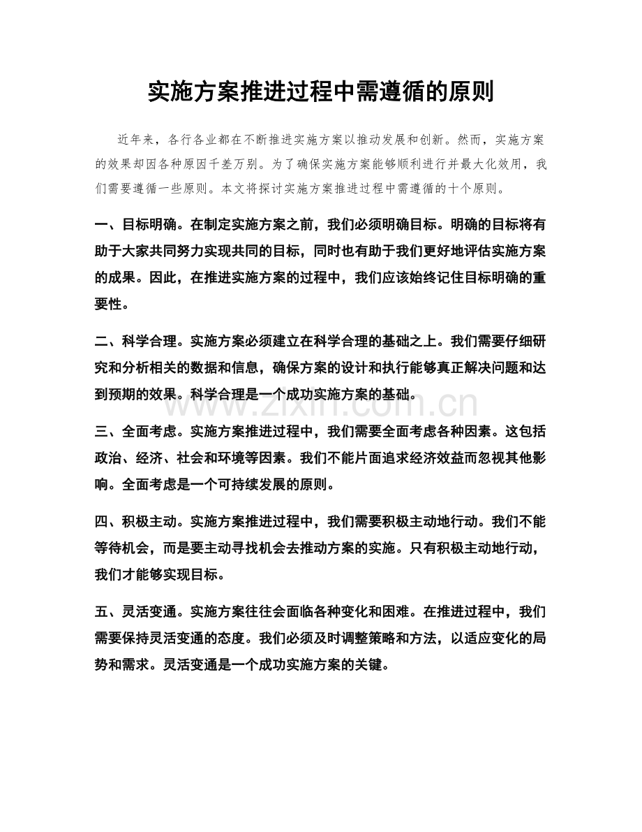 实施方案推进过程中需遵循的原则.docx_第1页