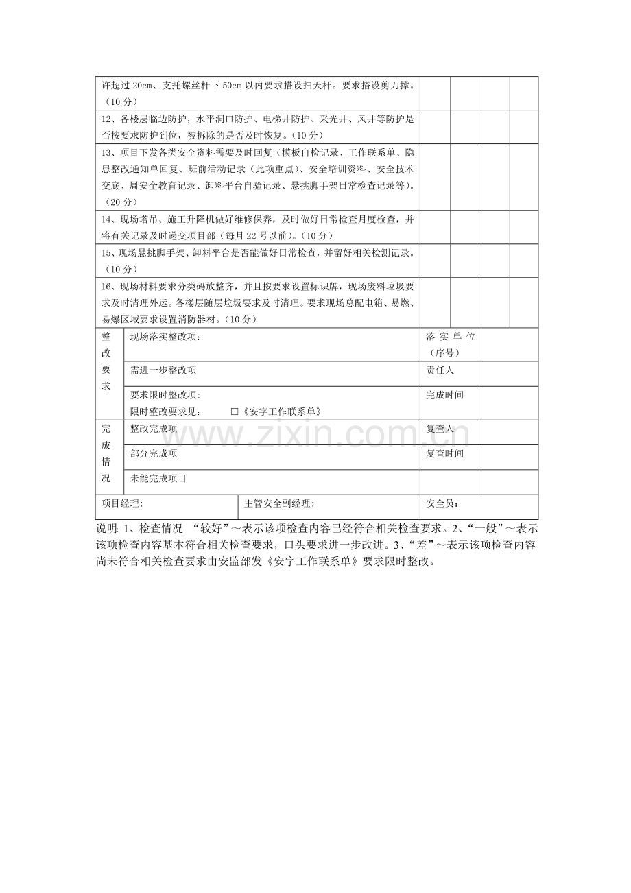 安全环保生产健康检查表文档.doc_第2页