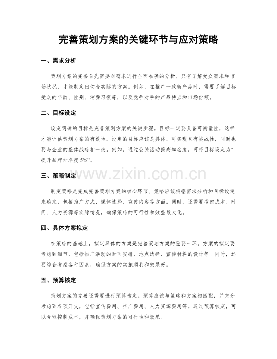 完善策划方案的关键环节与应对策略.docx_第1页