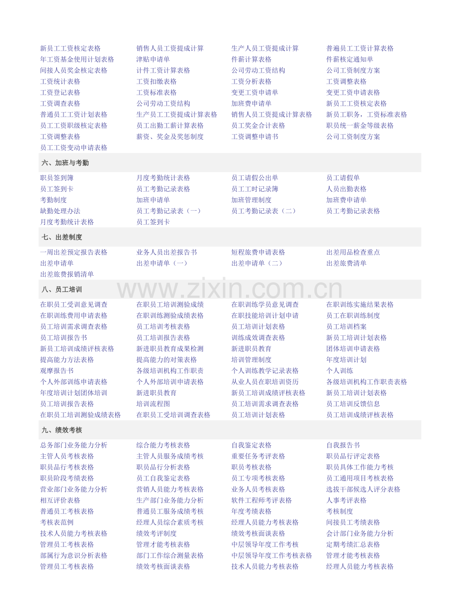人力资源表格大全【人事表格-工资表格-薪酬制度-薪酬制度-绩效考核】.doc_第2页