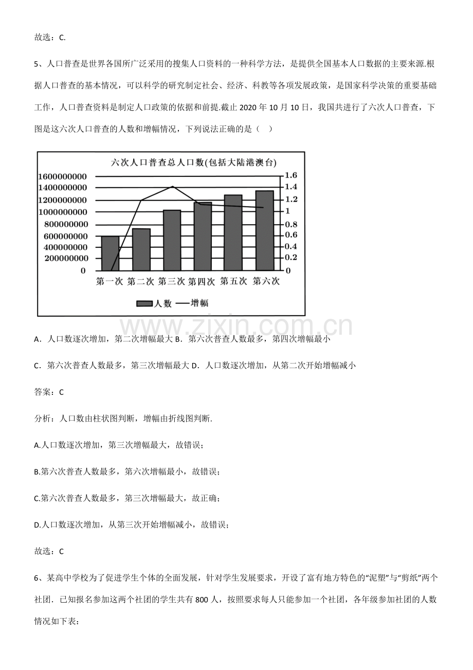 2023年人教版高中数学第九章统计易错知识点总结.pdf_第3页