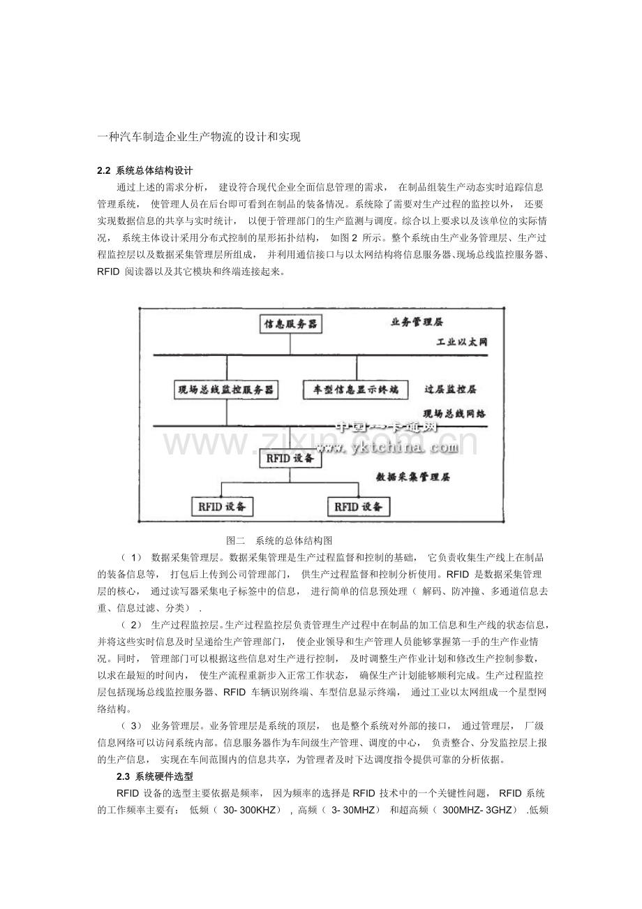 一种汽车制造企业生产物流的设计和实现.doc_第1页