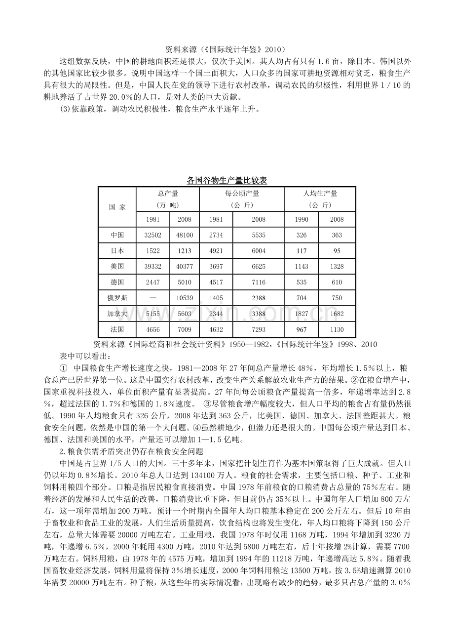 中国粮食生产现状与出路.doc_第2页