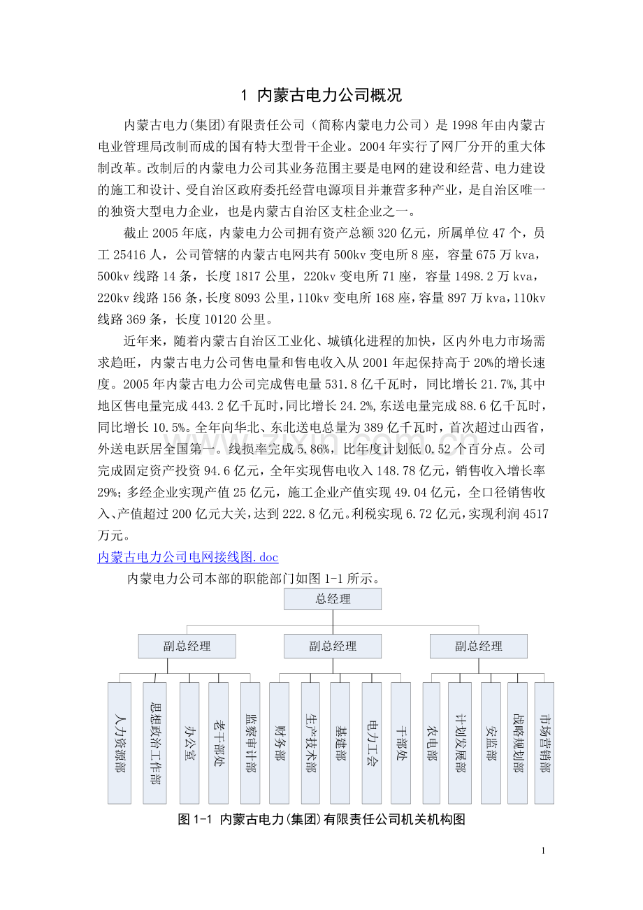 内蒙古电力公司环境分析.doc_第1页