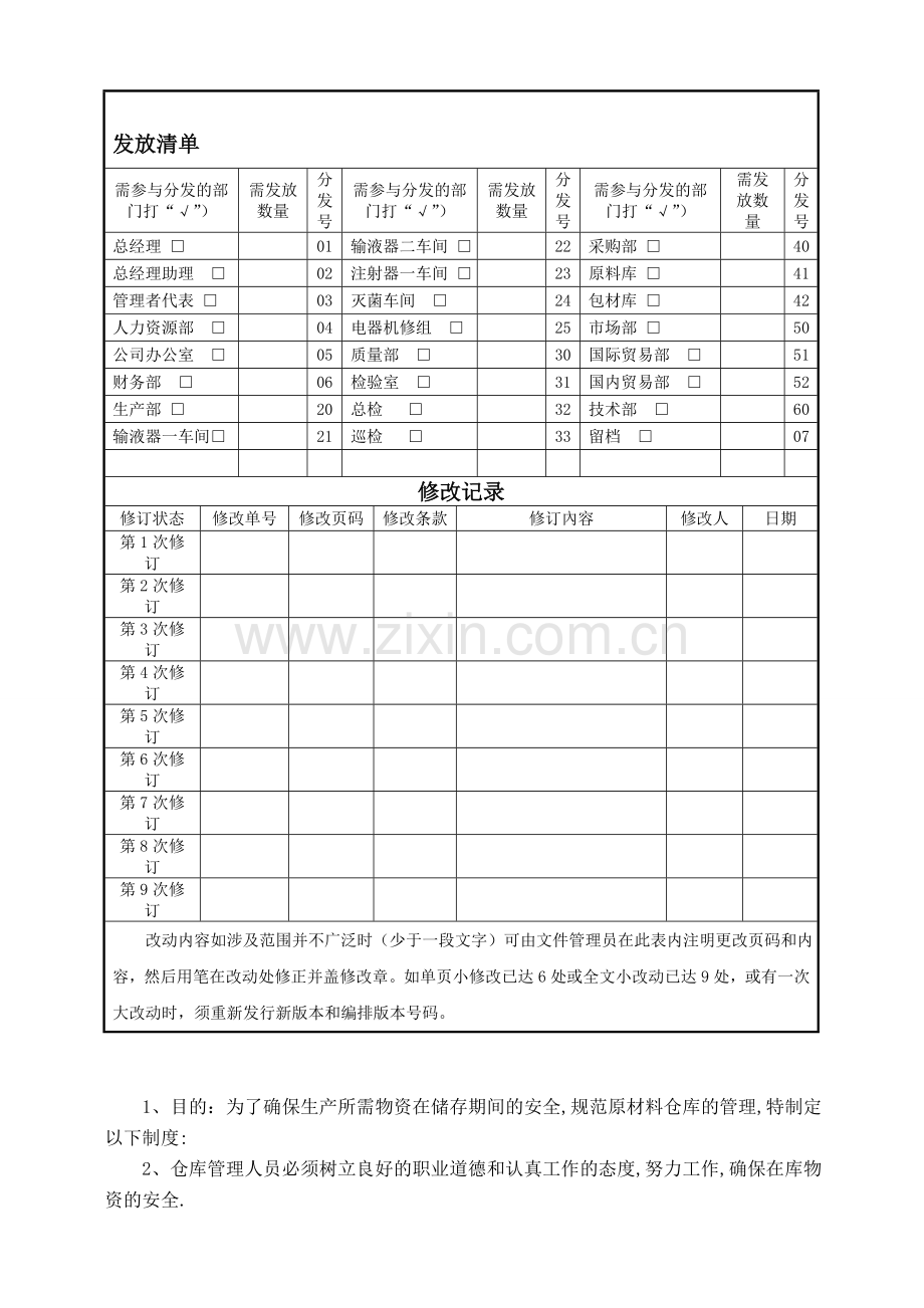 包材料仓库管理制度.doc_第1页