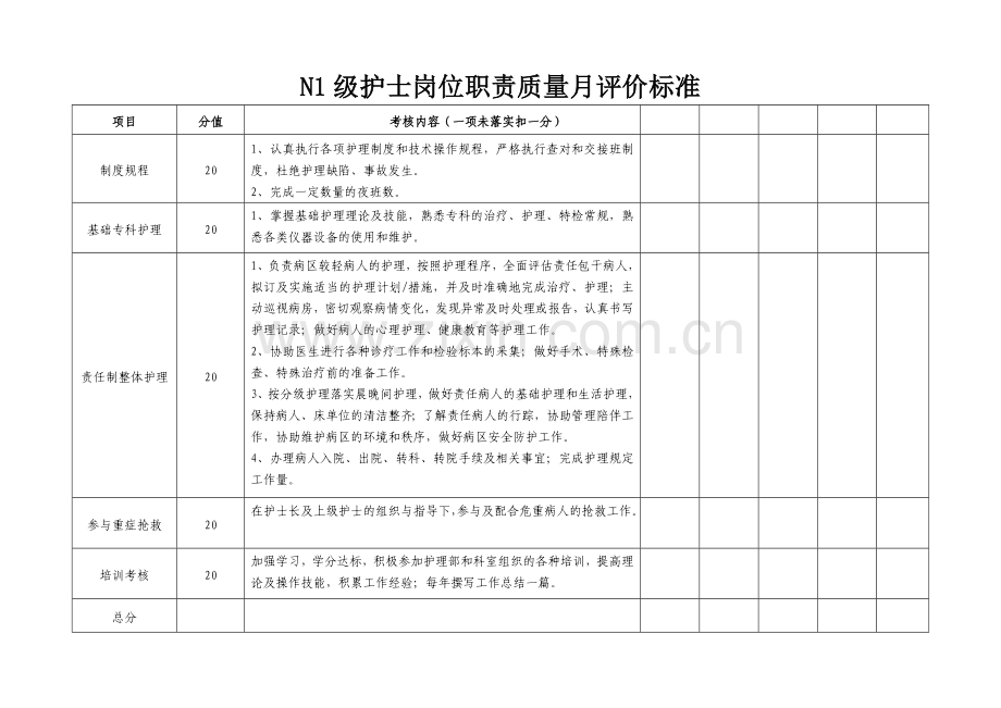 各层级护士考核表.doc_第2页