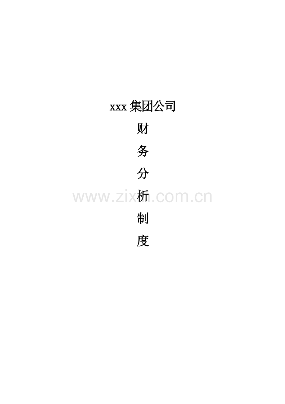 北大纵横为某集团做的-财务分析制度.doc_第1页