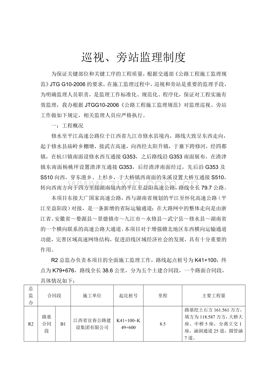 高速公路将建设监理巡视旁站制度.doc_第2页