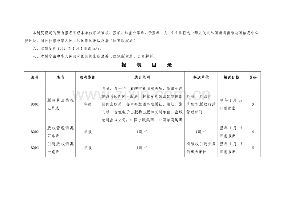 全国版权管理和版权贸易统计报表制度.doc_第3页