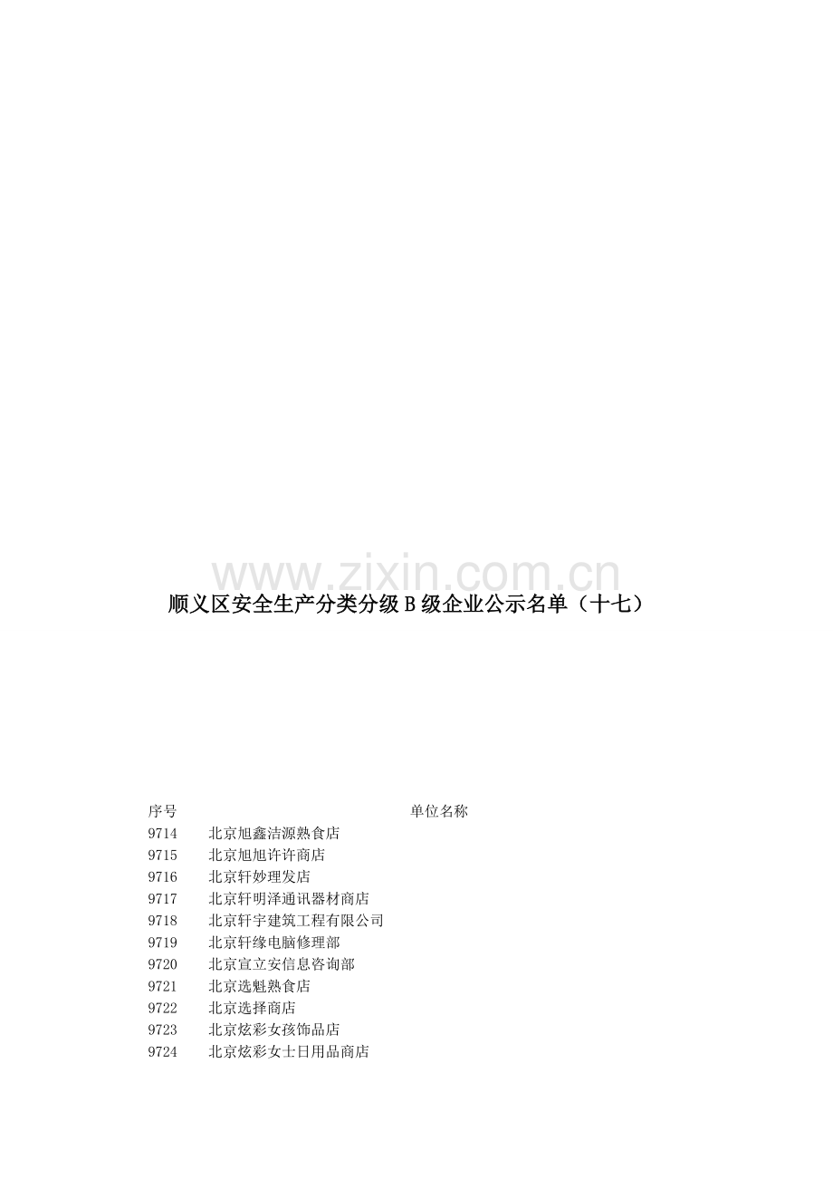 分享cek顺义区安全生产分类分级B级企业公示名单(十七)cj....doc_第1页