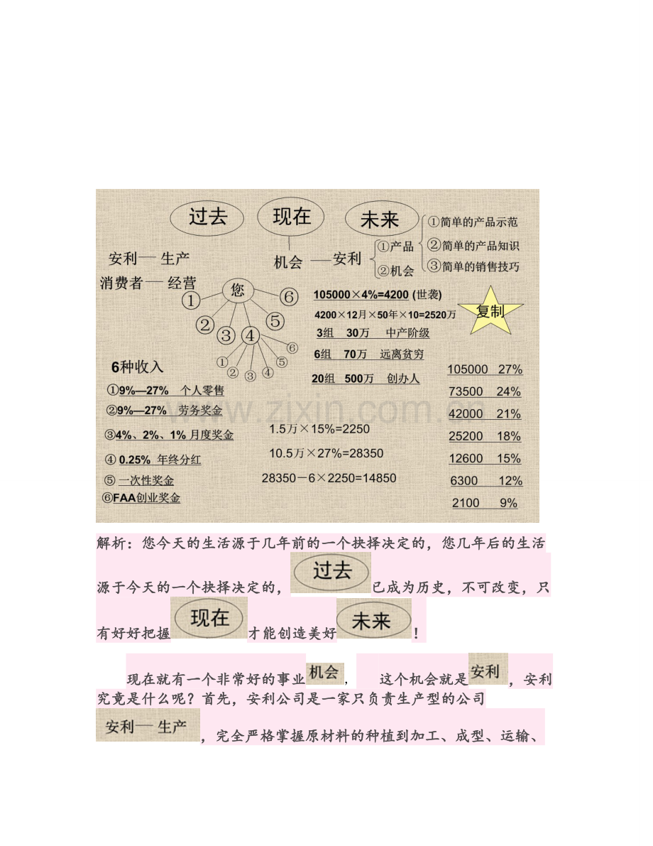 2010年安利奖金分配制度PPT制度文字解析.doc_第1页