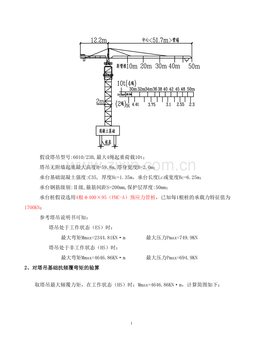 塔吊基础计算书.doc_第1页