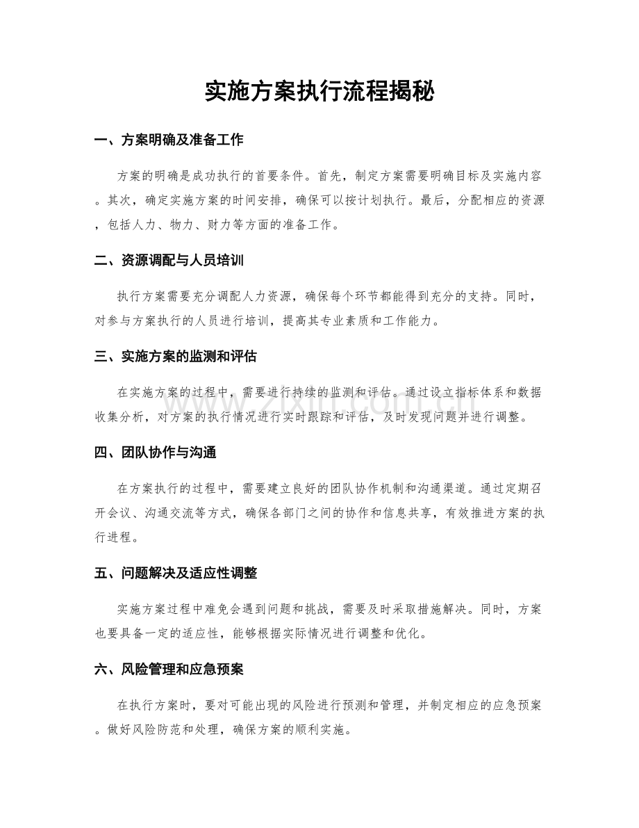 实施方案执行流程揭秘.docx_第1页