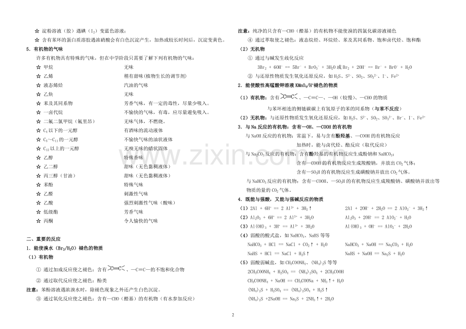 高考化学有机化学知识点梳理.doc_第2页