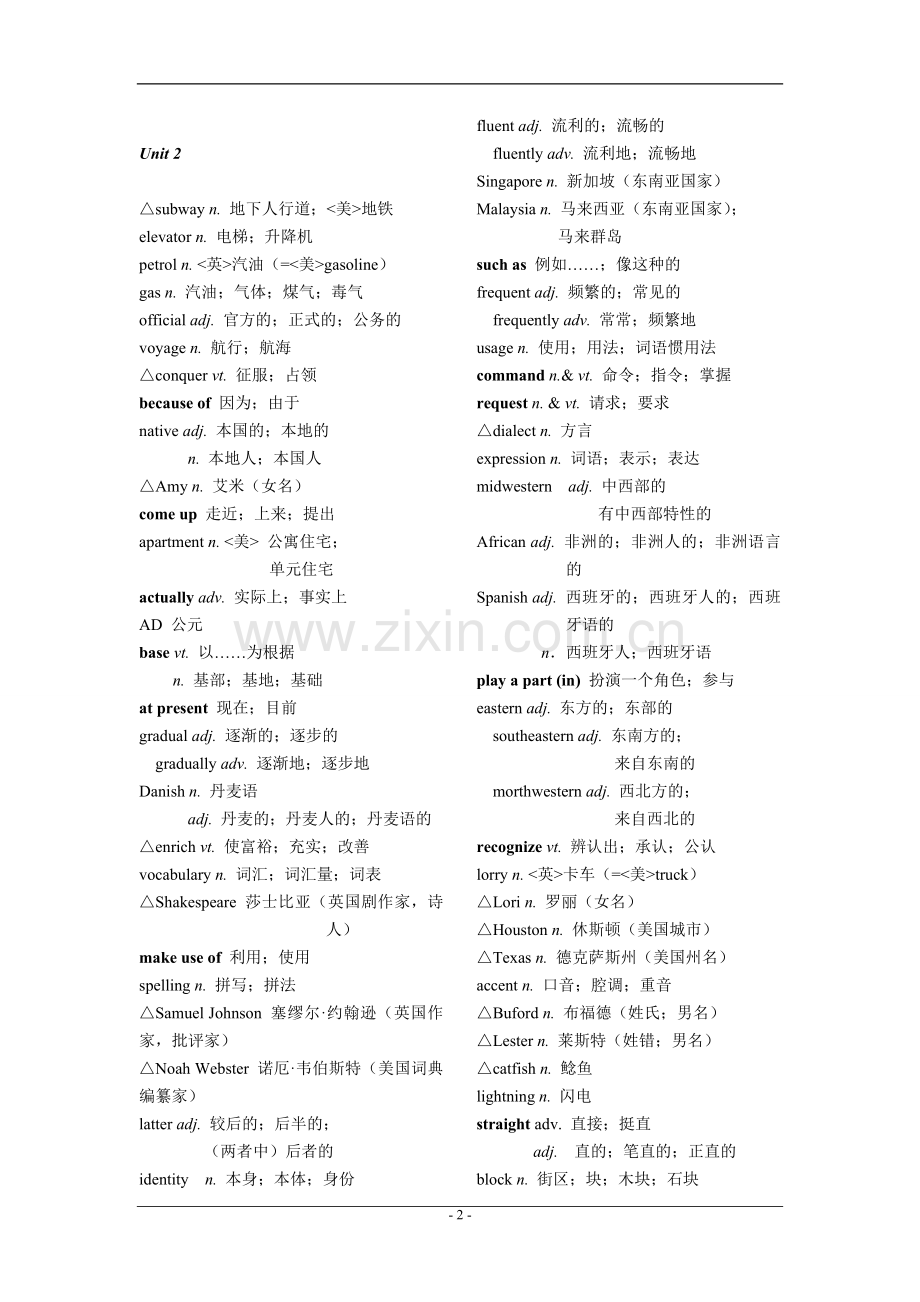 人教版高中英语全部单词.doc_第2页