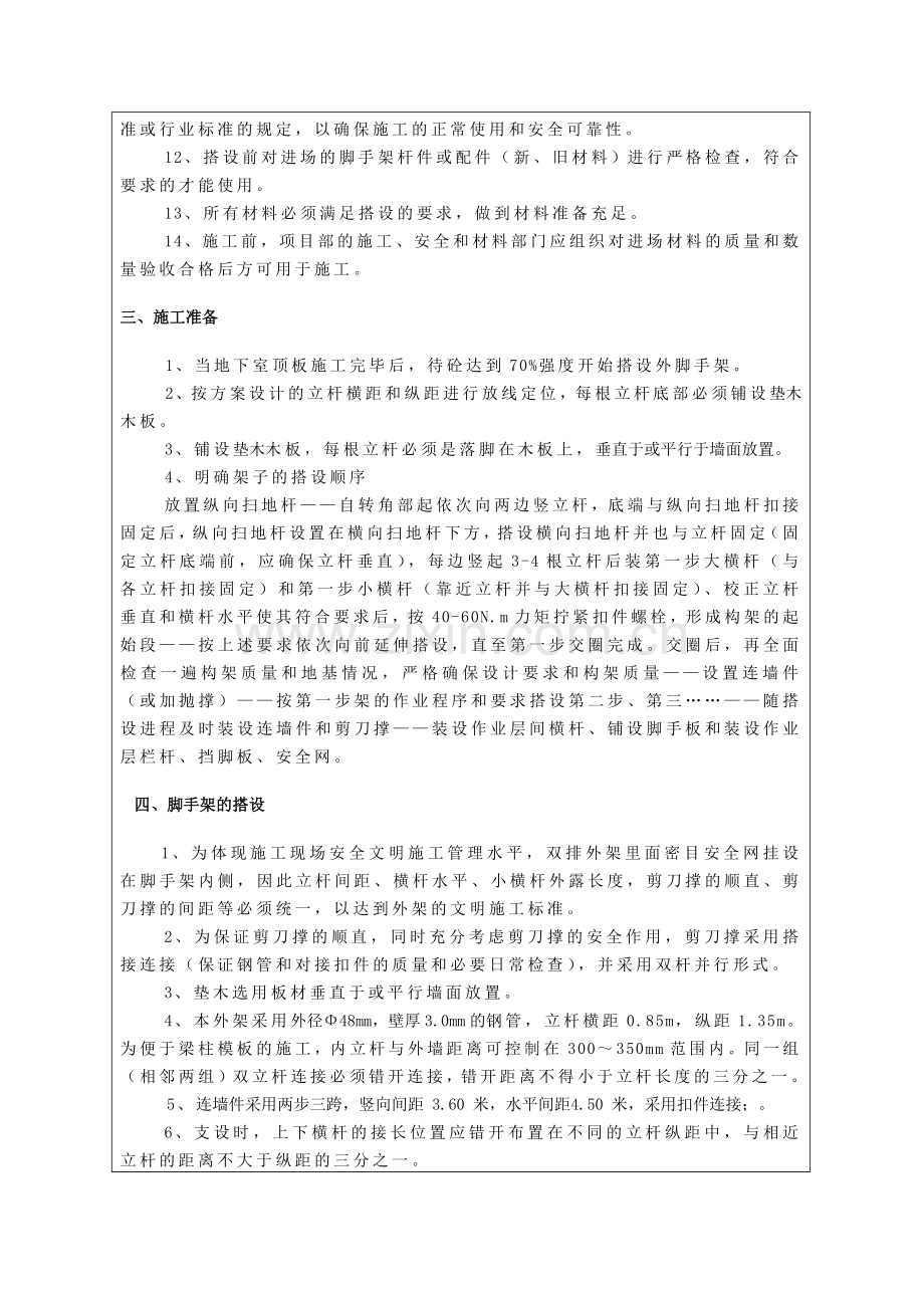 外架搭设技术交底.doc_第2页