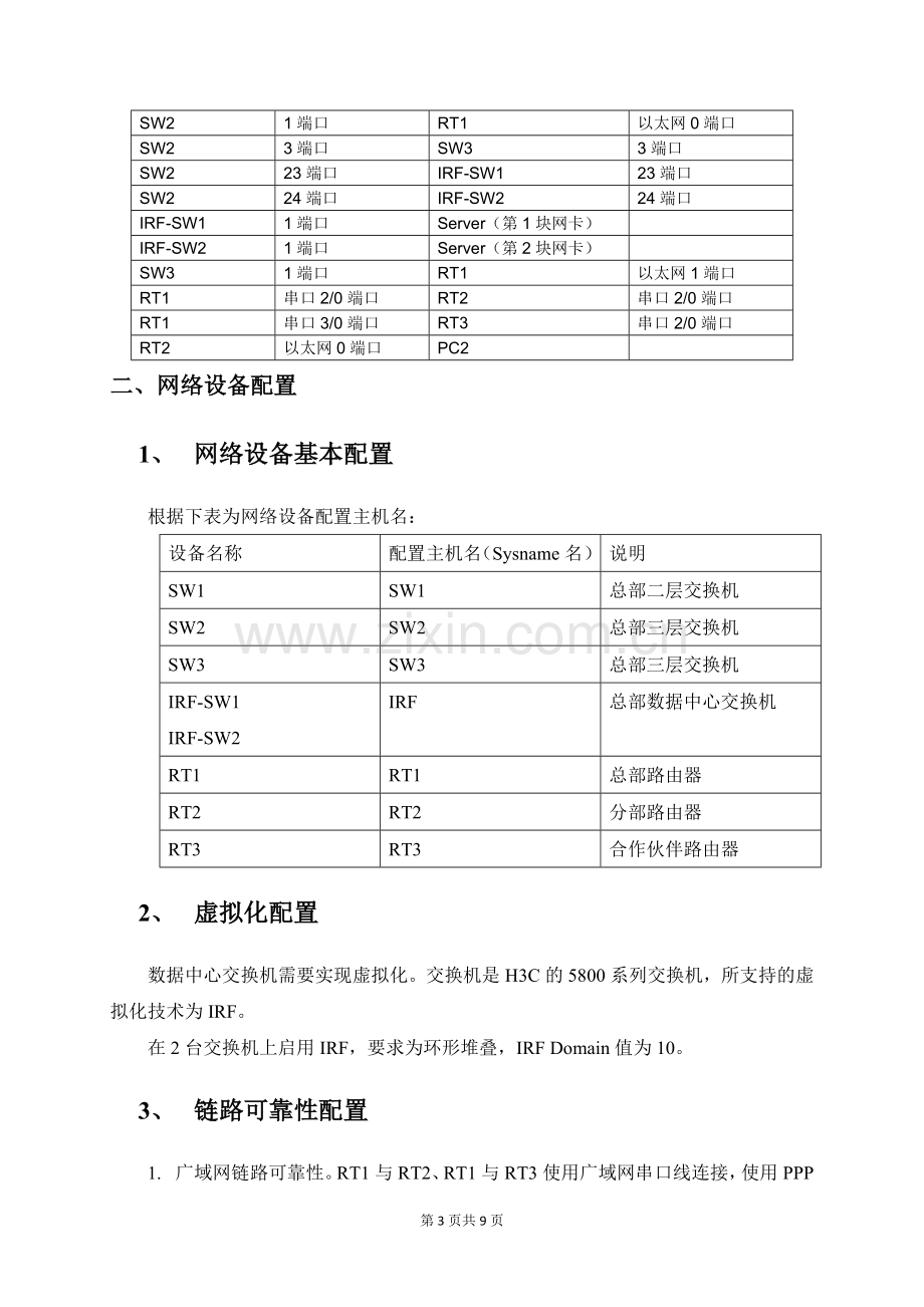 江苏省高职技能大赛计算机网络应用赛项样题.doc_第3页