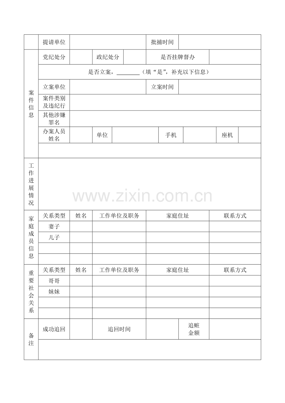 外逃人员基本信息摸底表.doc_第2页