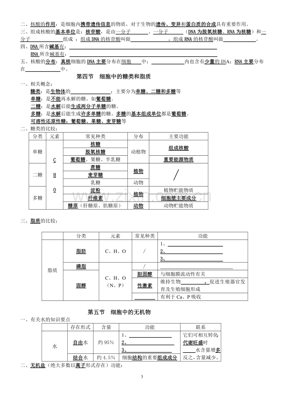 高中生物学业水平测试知识点.doc_第3页