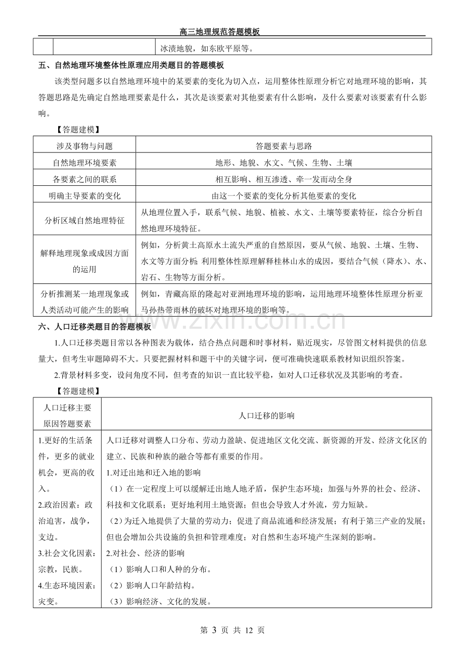 高考地理规范答题模板--18种(3).doc_第3页