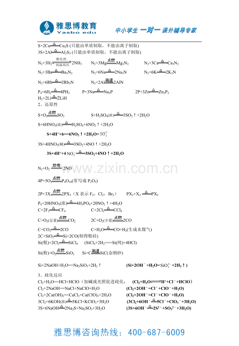 高中化学方程式总结大全(高一至高三).doc_第2页