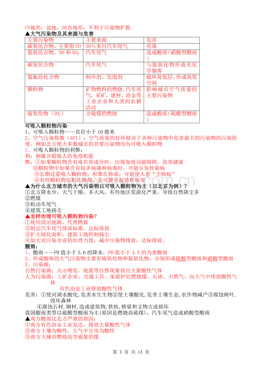 高中地理环境保护选修6-知识点总结.doc_第3页