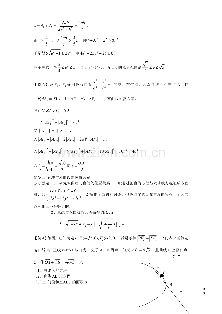 高中数学双曲线抛物线知识点总结.doc_第3页