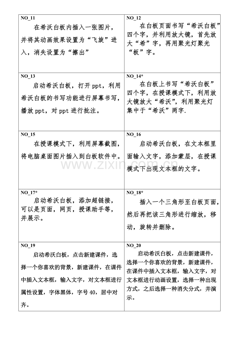 希沃白板操作试题卡.pdf_第2页