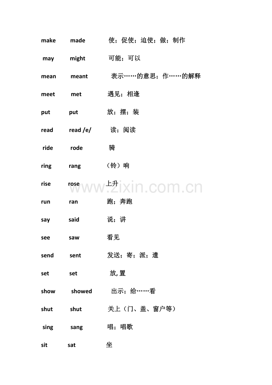 小学常用不规则动词过去式.doc_第3页