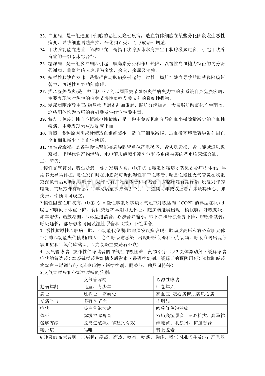 西医内科考试重点总结.doc_第2页