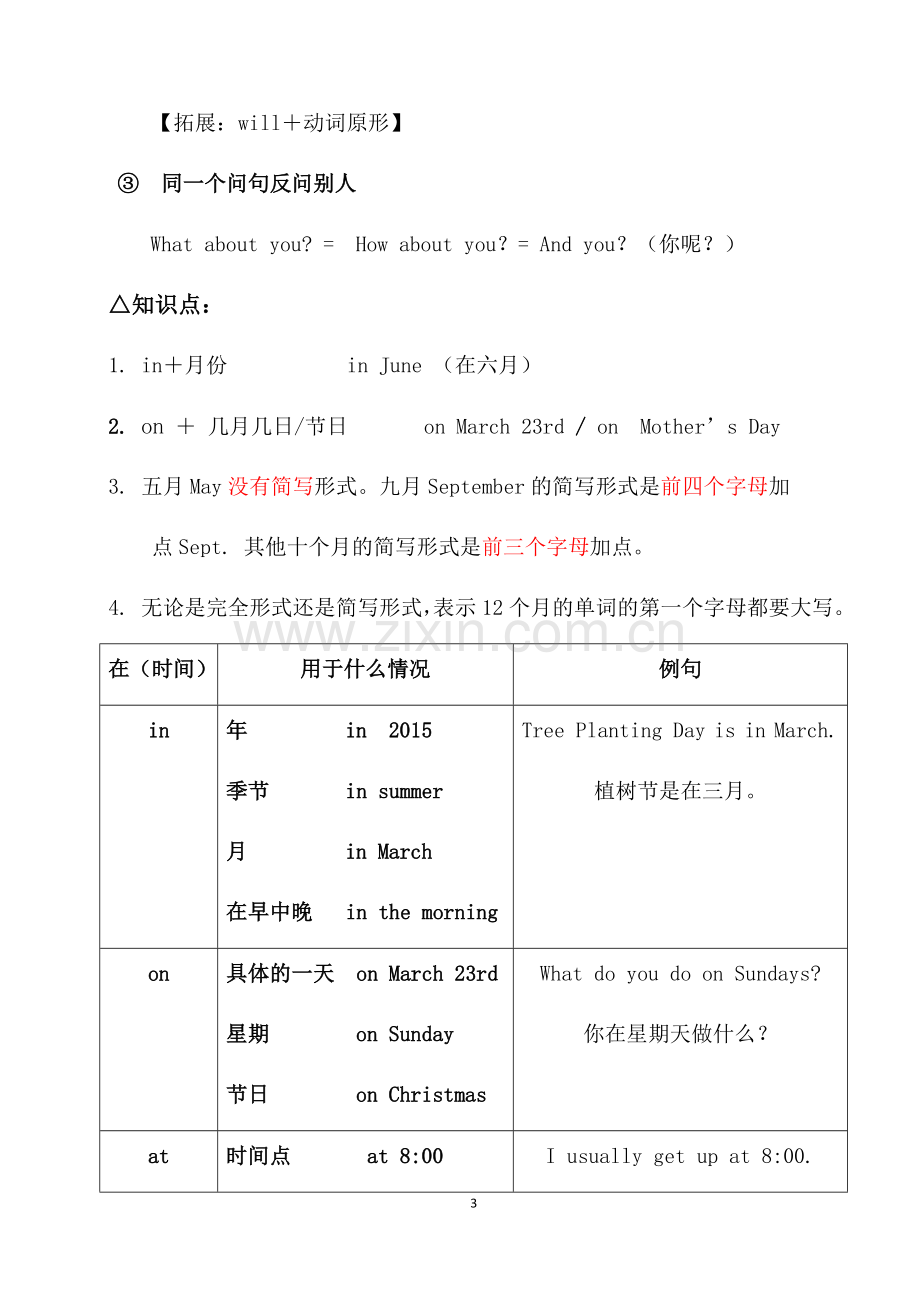 人教版五年级英语下册Unit3知识点整理.doc_第3页