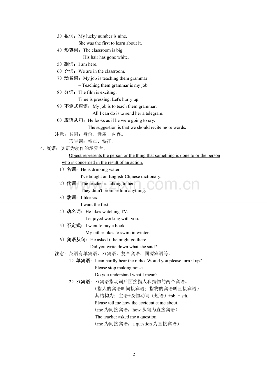 高中英语句子成分和句子种类(1).doc_第2页