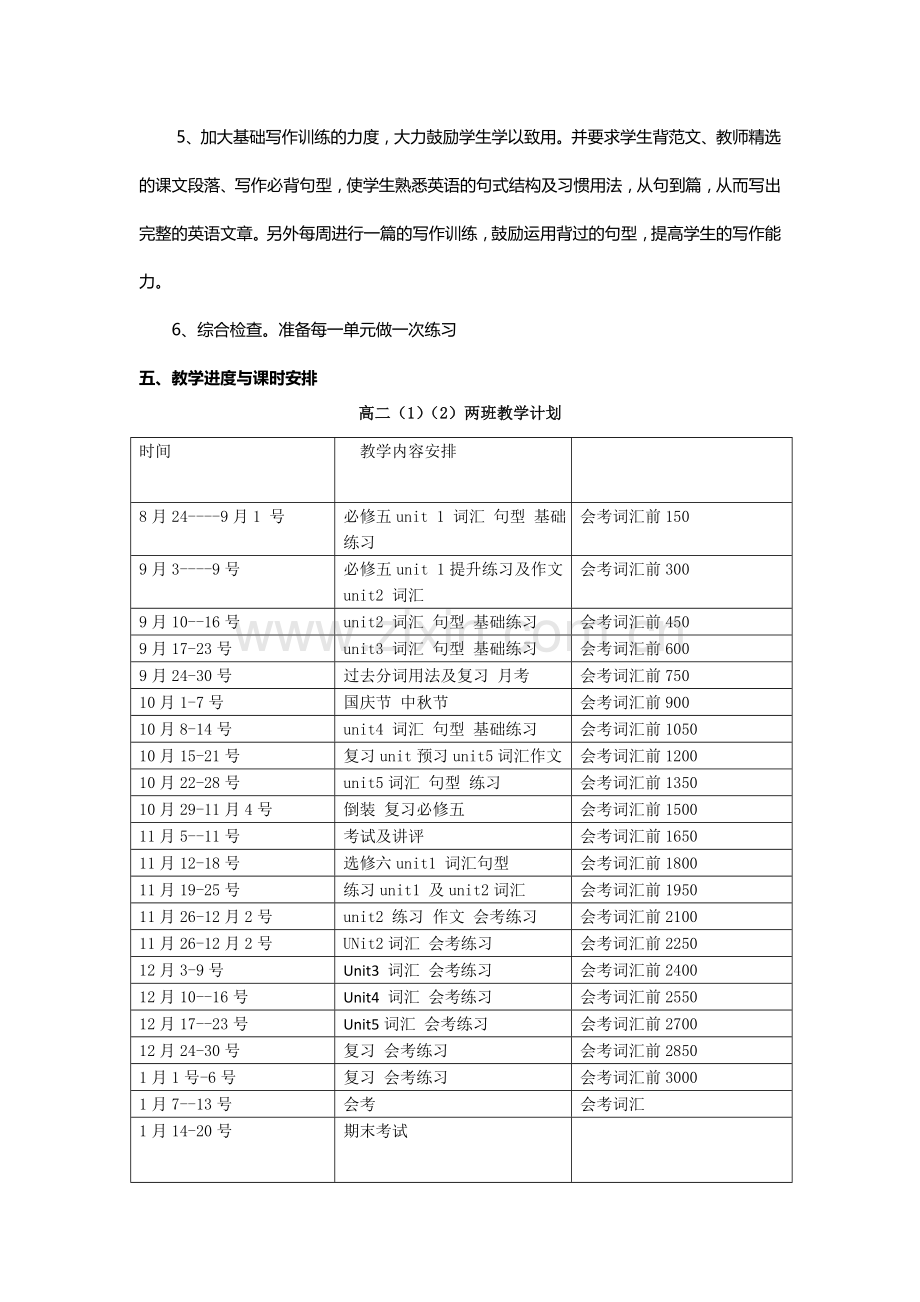 2017高二英语教学计划.doc_第2页