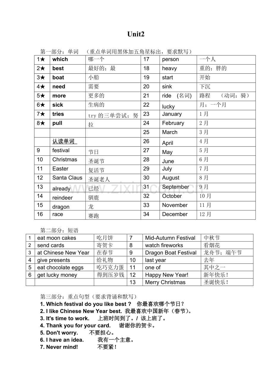 广外附小朗文英语三年级上香港小学朗文英语3A词汇短语和句型汇总.doc_第2页