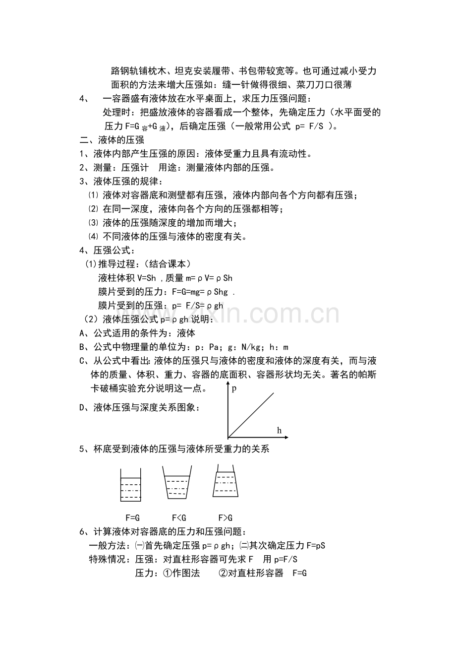 初中物理压强知识点总结.doc_第2页