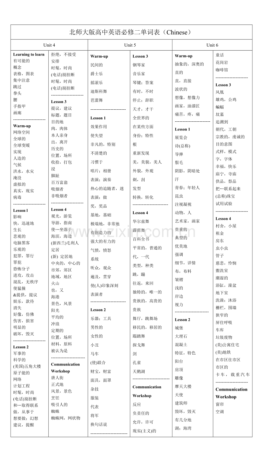 北师大版高中英语必修二单词表.doc_第2页