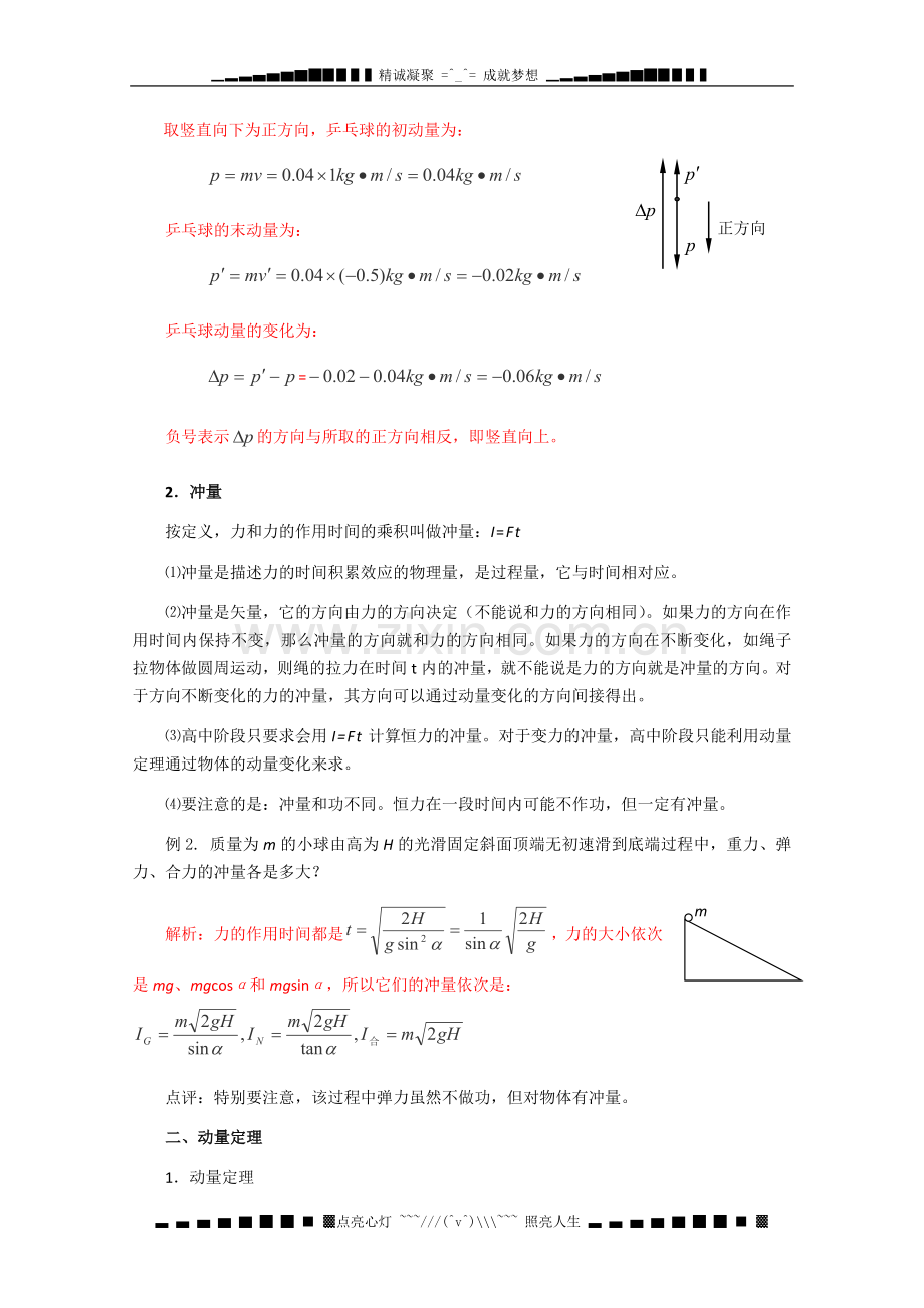 高考物理二轮复习教案第十四章动量.doc_第2页