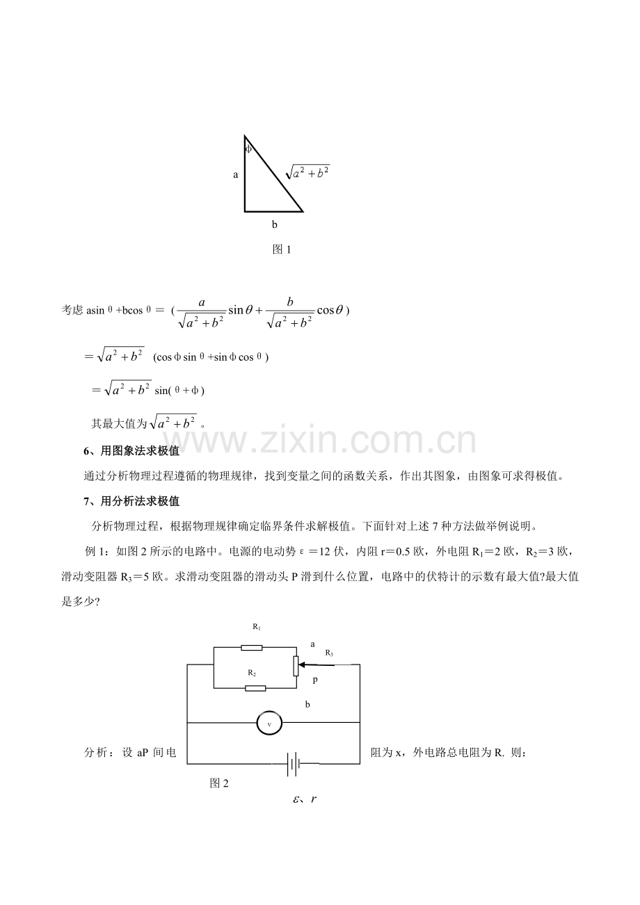 物理中求极值的常用方法.doc_第2页