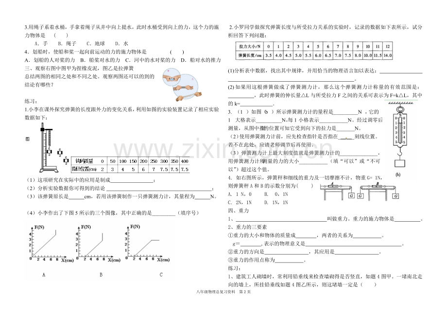 初中物理力学专题复习资料.doc_第2页