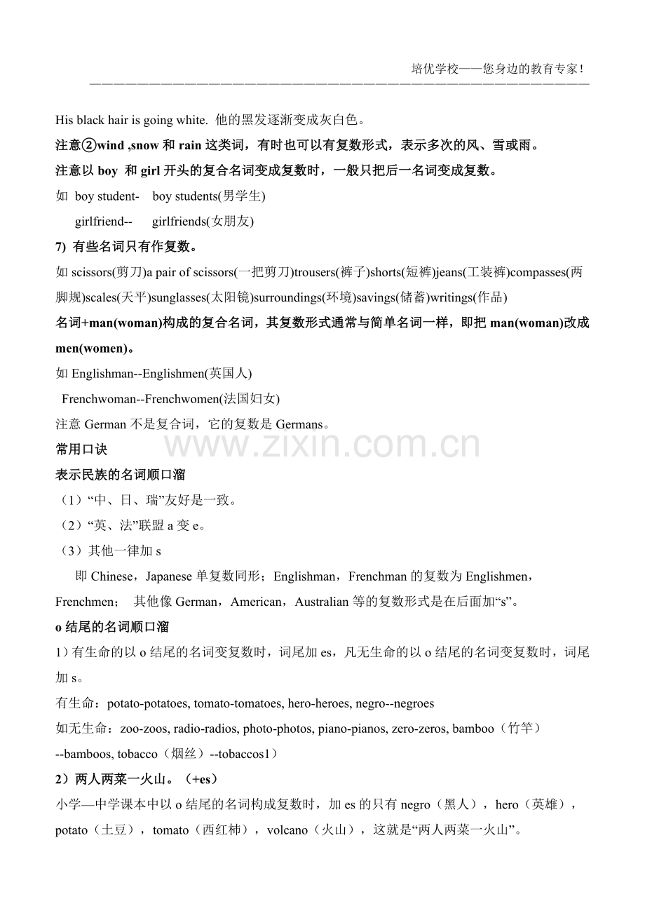 1.英语名词单复数变化规律及练习题.doc_第3页