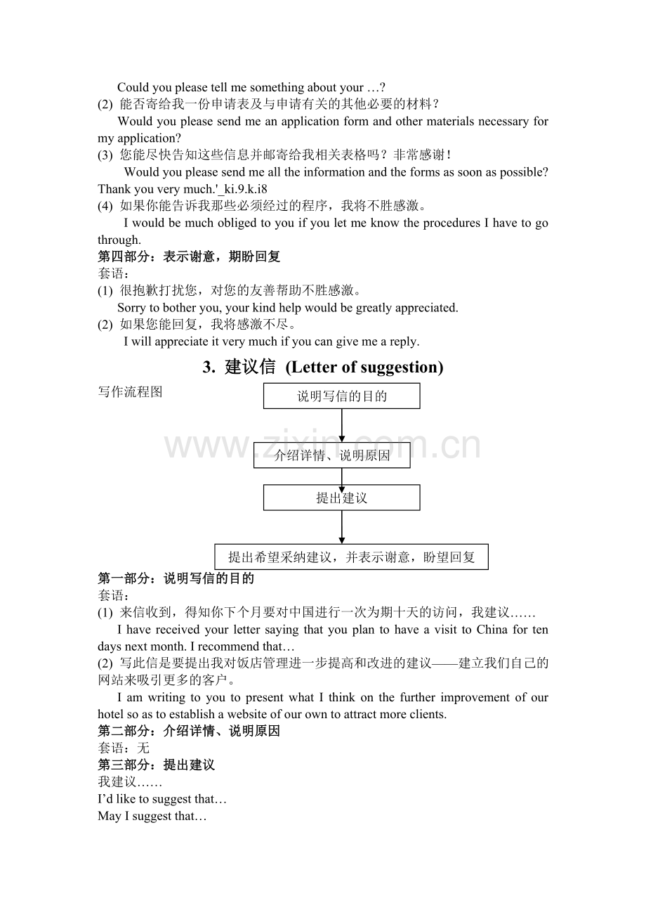 高考英语书信写作模板.doc_第3页