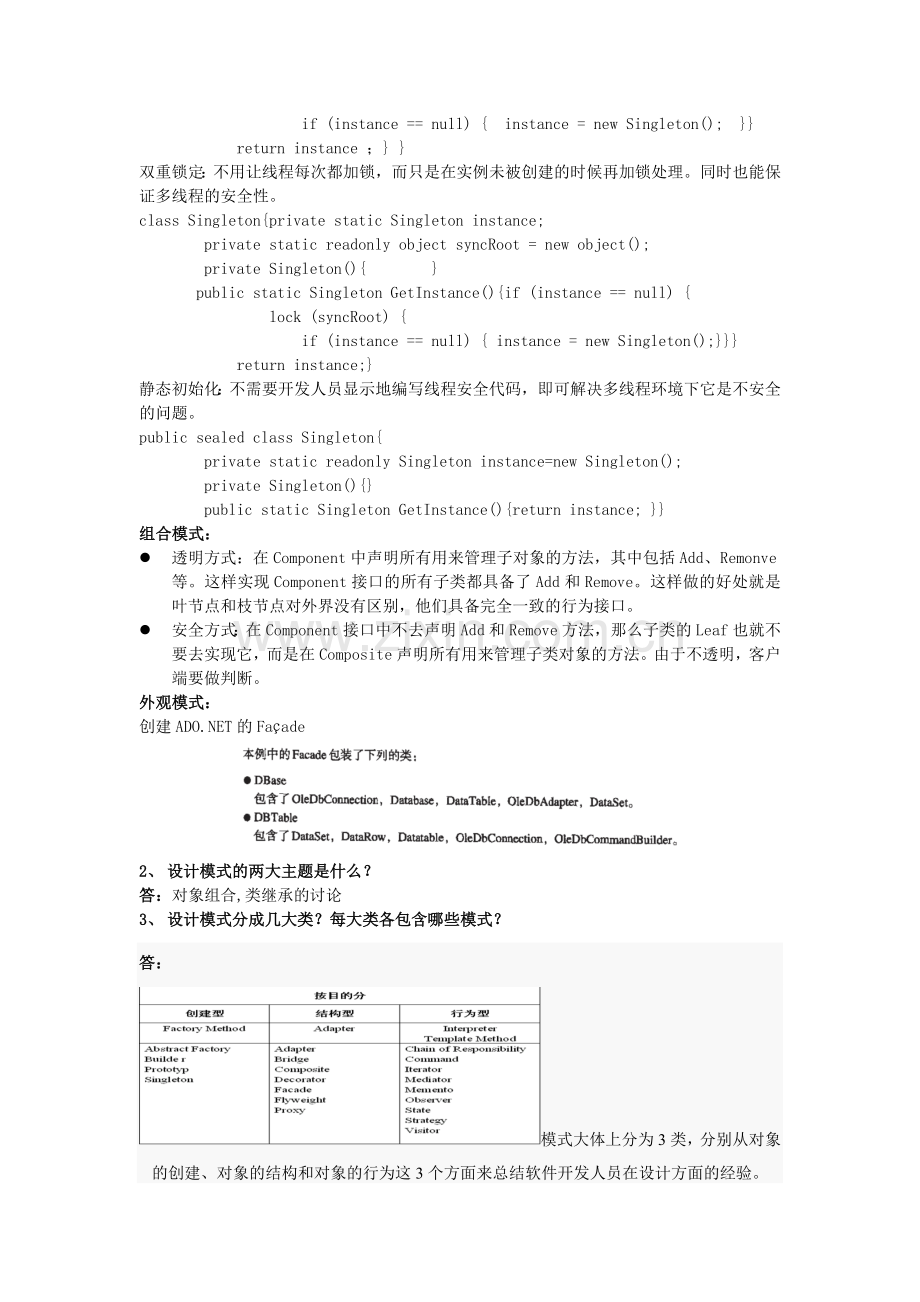 软件设计模式复习题.doc_第2页