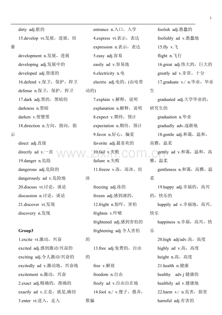 高考常考词形变化总汇.doc_第2页